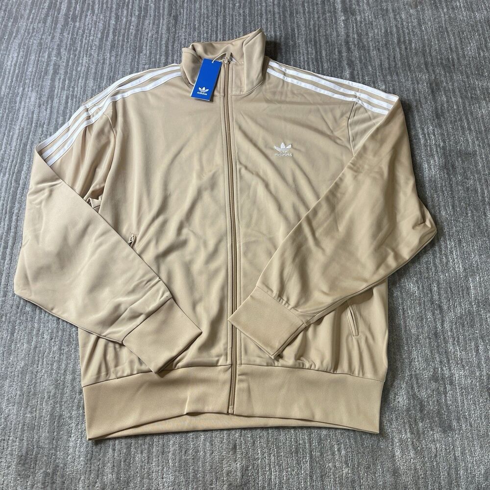Adidas Originals Firebird Track Jacket Mens Large Magic Beige NEW IY9888